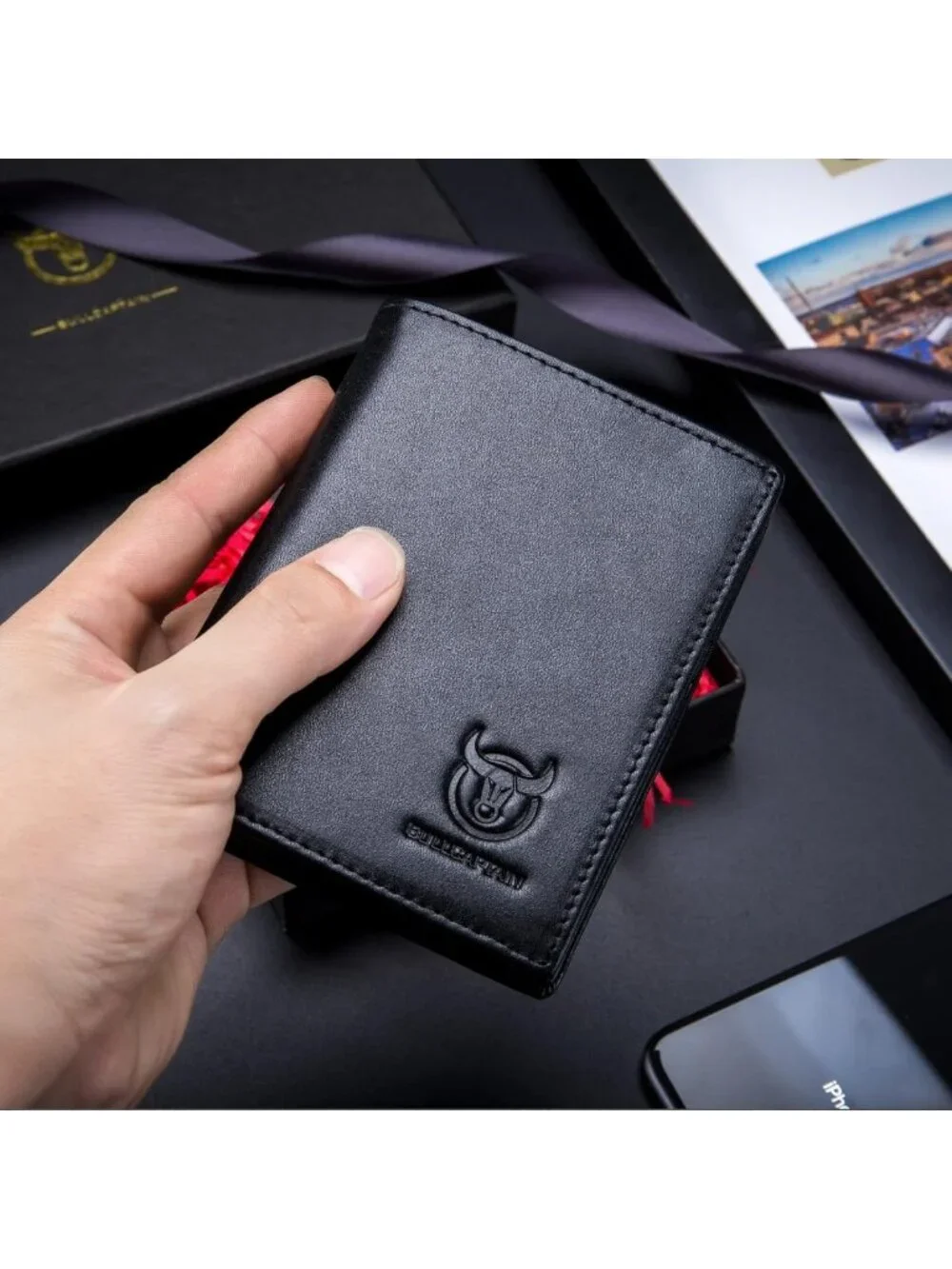 Large Capacity Genuine Leather Bifold Wallet for Men | RFID Blocking, 15 Card